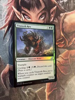 MtG Titanoth Rex - NM Foil - Ikoria - Image 1