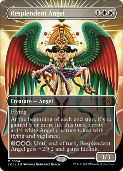 Resplendent Angel (Borderless) The Lost Caverns of Ixalan Near Mint - Image 1