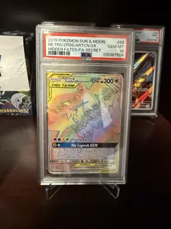 Pokemon 2019 Sun & Moon Hidden Fates Moltres Zapdos Articuno GX #69/68 PSA 10 - Image 1