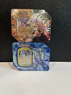 Pokemon TCG Paldea Legends Tin Bundle Koraidon EX & Miraidon EX Factory Sealed - Image 1
