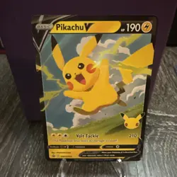 Pokemon 2021 TCG - Pikachu V SWSH143 - Promo Black Star - Celebrations - Image 1