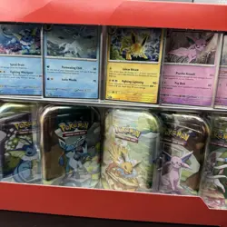 Prismatic Evolutions Mini Tin 8-Pack Complete Set x2 New Sealed Pokemon Promo - Image 4