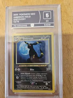 Pokemon - Umbreon - 13/75 - Neo Discovery - PSA 5 EX - - Image 1