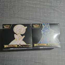 Pokemon Center Mega Evolution Gardevoir & Lucario ETB Elite Trainer Box Set of 2 - Image 1