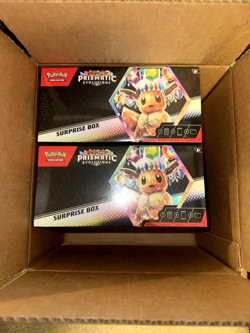 Sealed Pokemon Scarlet And Violet Prismatic Evolutions Surprise Box (Lot Of 4) - Image 1