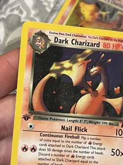 Pokemon TCG Dark Charizard Team Rocket 4/82 Holo 1st Edition Holo Rare - Image 2