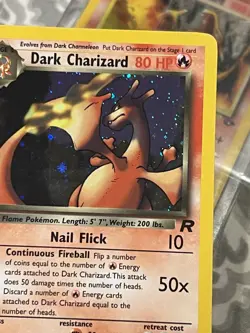 Pokemon TCG Dark Charizard Team Rocket 4/82 Holo 1st Edition Holo Rare - Image 3