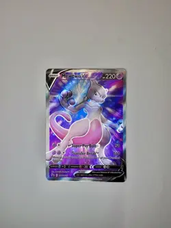 Pokemon TCG Mewtwo v SWSH229 Ultra Rare Black Star Promo Card - Image 1