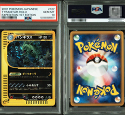 PSA 10 Tyranitar 1st Ed Expedition 127/128 Holo Gem Mint Japanese Pokemon e Card - Image 1