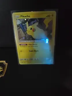 Pikachu SM157 Sun Moon Promos Holo Card Near Mint Condition - Image 1