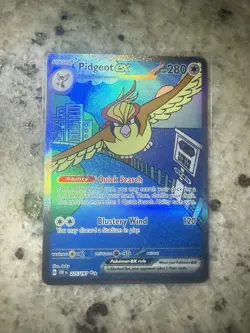 Pokemon TCG Obsidian Flames Pidgeot EX 225/197 Special Illustration Rare Card - Image 1