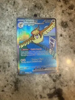 Pokemon TCG Obsidian Flames Pidgeot EX 225/197 Special Illustration Rare Card - Image 3