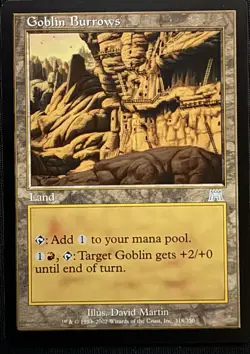 Goblin Burrows - Onslaught - Magic The Gathering Card - Image 1