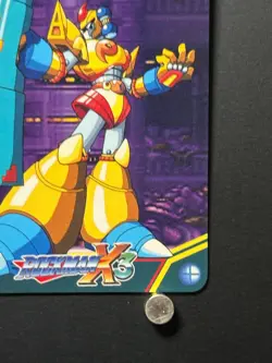 Mega MAN X3 Card 107 Vajurila FF CAPCOM BANDAI JAPAN Japanese Rockman 1995 - Image 4