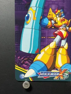 Mega MAN X3 Card 107 Vajurila FF CAPCOM BANDAI JAPAN Japanese Rockman 1995 - Image 5