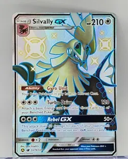 Pokemon Card Shiny Silvally GX SV79/SV94 Hidden Fates Holo Full Art Ultra - Image 1