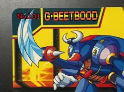 Mega MAN X3 Card 101 Gravity Beetle CAPCOM BANDAI JAPAN Japanese Rockman 1995 - Image 2