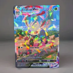 Leafeon Vmax 205/203 Pokemon Stained Glass / Cracked Ice Holofoil CUSTOM CARD - Image 1