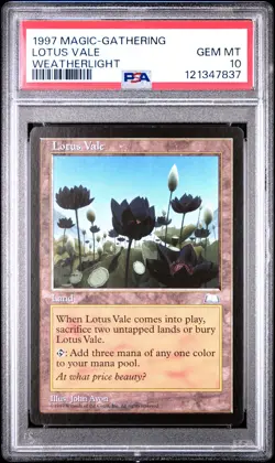 1997 MTG WEATHERLIGHT LOTUS VALE PSA 10 - Image 1