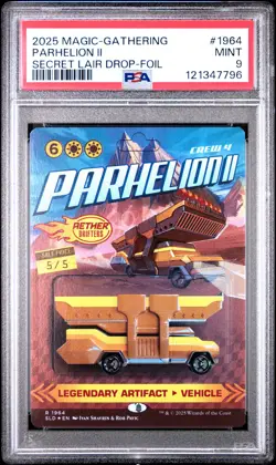 2025 MTG SECRET LAIR DROP AETHER DRIFTERS-FOIL #1964 PARHELION II PSA 9 - Image 1