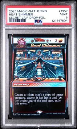 2025 MTG SECRET LAIR DROP ARCADE RACERS-FOIL #1957 HEAT SHIMMER PSA 9 - Image 1