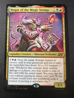 MTG Magar of the Magic Strings Galaxy Foil Mythic M 457 Unfinity UNF NM - Image 1