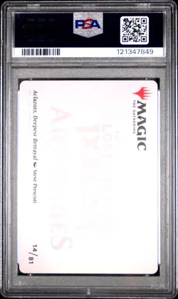2023 MTG THE LOST CAVERNS OF IXALAN ART SER ACLAZOTZ, DEEPEST BETRAYAL PSA 10 - Image 2