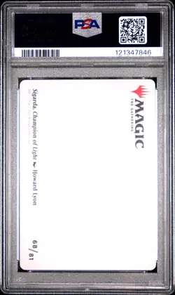 2021 MTG INNISTRAD: MIDNIGHT HUNT ART SER #68 SIGARDA, CHAMPION OF LIGHT PSA 10 - Image 2