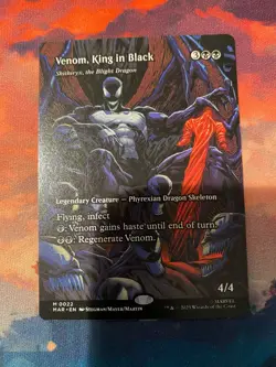 MTG Spider Man Venom King in Black Borderless - Image 1