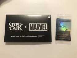 MTG × Secret Lair Drop - Earth's Mightiest Emblem - Arcane Signet (Rainbow Foil) - Image 1