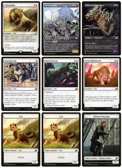 MTG - 6 x Different White CAT / Mutate Cards - Commander / Modern (IKO) - M/NM - Image 1