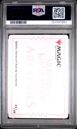 2024 MTG MURDERS AT KARLOV MANOR ART SER #45 RAKDOS, PATRON OF CHAOS PSA 10 - Image 2