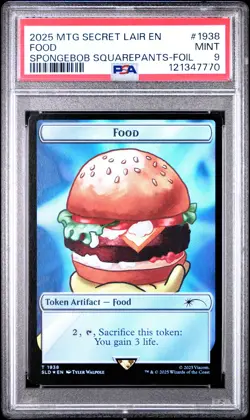 2025 MTG SECRET LAIR DROP #1938 FOOD PSA 9 - Image 1