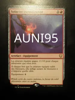 mtg magic Blazing Sunsteel commander legends FRENCH vf fr Solacier incandescent - Image 1