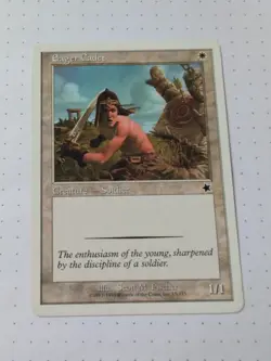 Magic: The Gathering Eager Cadet 8th Edition 1999 Near Mint Vintage MTG Card - Image 1