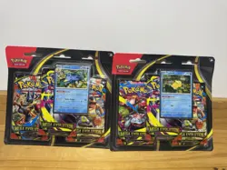 Pokemon TCG Mega Evolution 3 Pack Blister set of 2 Psyduck and Golduck Lot - Image 1