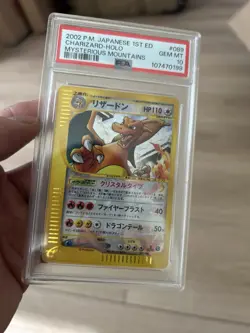 2002 POKEMON JPN MYSTERIOUS MOUNTAINS 1ST ED #089 CHARIZARD-HOLO PSA 10 - Image 1