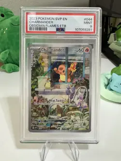PSA 9 Charmander #044 2023 Pokemon SVP Obsidian Flames ETB Promo English - Image 3