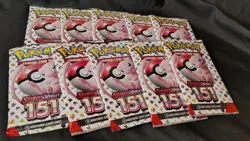 10x Sealed Pokemon Scarlet & Violet 151 Booster Packs TCG Lot Of 10 - Image 1