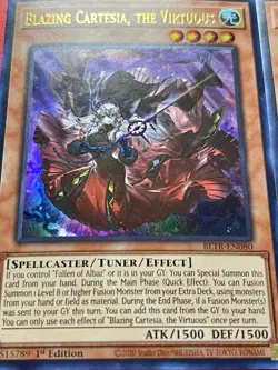 3x Blazing Cartesia, The Virtuous | BLTR-EN080 | UR | LP | 1st Edition | YuGiOh! - Image 2