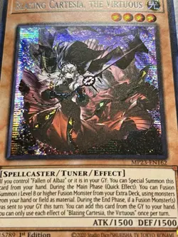 3x Blazing Cartesia, The Virtuous | MP23-EN162 | Prismatic Secret Rare | YuGiOh! - Image 2