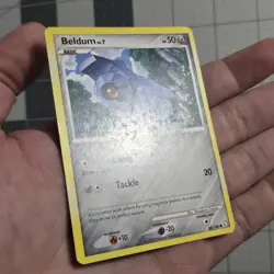 Beldum Inverted Back Misalignment Error Miscut Pokemon Card 84/146 - Image 3
