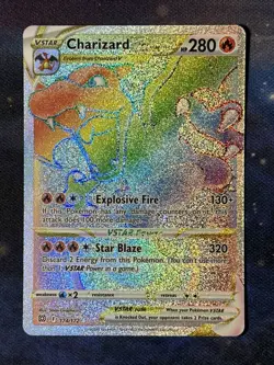 MINT Charizard VSTAR 174/172 Secret Rare Full Art Brilliant Stars Pokemon Card - Image 1