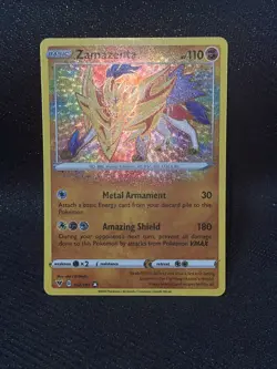 Zamazenta 102/185 Amazing Rare Vivid Voltage Pokemon Card Near Mint - Image 2