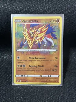 Zamazenta 102/185 Amazing Rare Vivid Voltage Pokemon Card Near Mint - Image 5