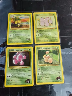 Exeggutor & Exeggcute 4 Card Lot Pokemon Gym Heroes, Jungle, Legendary CL Erikas - Image 1