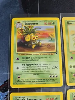 Exeggutor & Exeggcute 4 Card Lot Pokemon Gym Heroes, Jungle, Legendary CL Erikas - Image 3