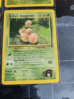 Exeggutor & Exeggcute 4 Card Lot Pokemon Gym Heroes, Jungle, Legendary CL Erikas - Image 5