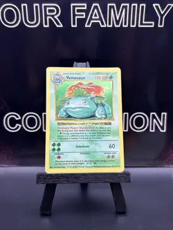 1999 Pokemon VENUSAUR Base Set SHADOWLESS Edition HOLO Rare Card 15/102 WotC MP - Image 1