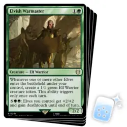 ELVISH WARMASTER X4 The Lord Of The Rings: Tales Of Middle-earth Commander MTG - Image 1
